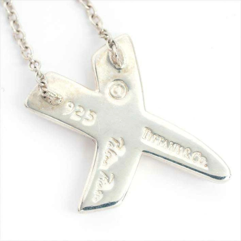 Tiffany Co Paloma Picasso Kiss Pendant Necklace Silver